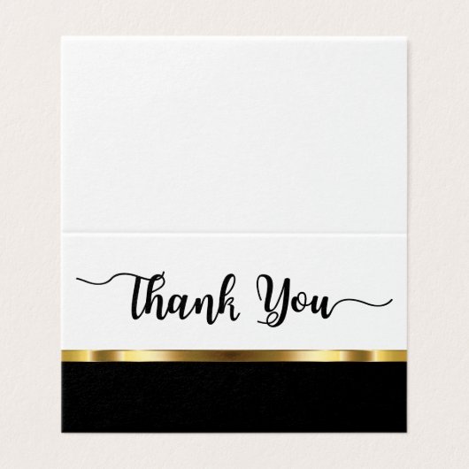 Mini Dank u opmerkingen Kaart (Buitenkant ongevouwen)