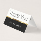 Mini Dank u, u merkt het elegante design op Kaart (Voorkant)