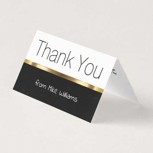 Mini Dank u, u merkt het elegante design op Kaart (Voorkant)