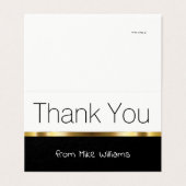 Mini Dank u, u merkt het elegante design op Kaart (Buitenkant ongevouwen)