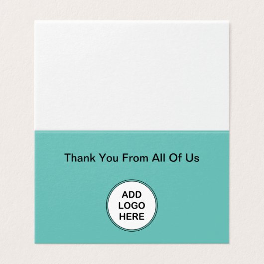 Mini Dank u voor de Logo Sjabloon stijl (Buitenkant ongevouwen)