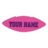 Mini DARK PINK EN PAARS gepersonaliseerd Football (Paneel)