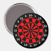 Mini Dartboard Magneet (Voorkant / Achterkant)