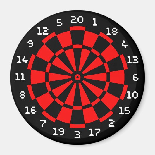 Mini Dartboard Magneet (Voorkant)