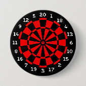 Mini Dartboard Ronde Button 7,6 Cm (Voorkant)