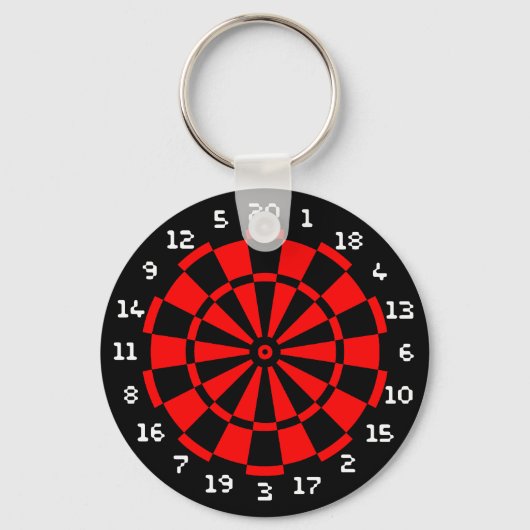 Mini Dartboard Sleutelhanger (Voorkant)