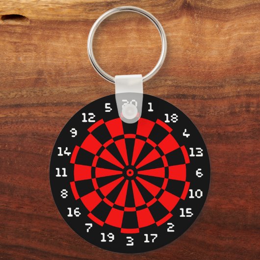 Mini Dartboard Sleutelhanger (Voorkant)