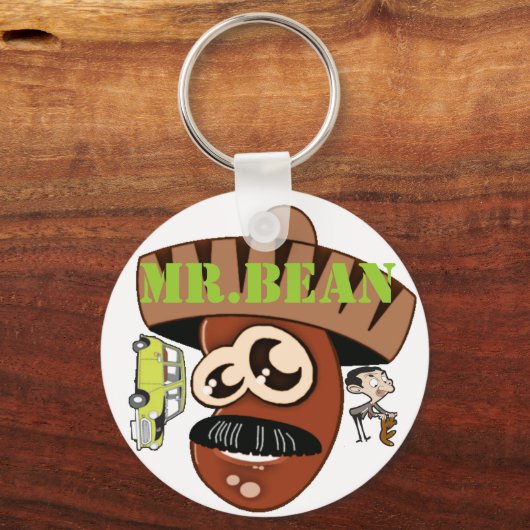 Mini de heer Bean Sleutelhanger (Voorkant)