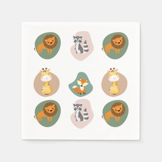 Mini-dierpatroon Servet (Voorkant)
