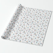  Mini Ditsy bloemenpatroon Cadeaupapier (Uitgerold)