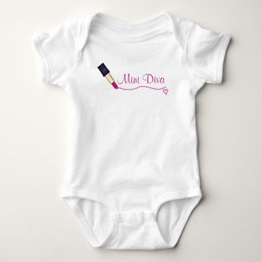 Mini Diva Bodyuit Romper (Voorkant)