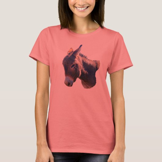 Mini Donkey dames t-shirt (Voorkant)