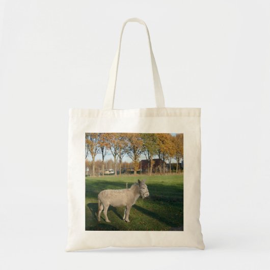 (Mini) Donkey die het leven overweegt. Tote Bag (Voorkant)