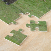 Mini Donkey in een paddock. Legpuzzel (Zijkant)