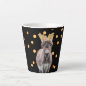 Mini Donkey-Mok voor kerstmis Latte Mok (Voorkant)
