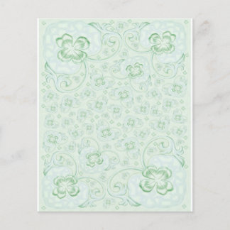 Mini Doublesided paper Pastel turquoise floral