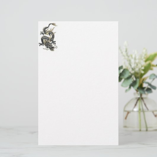Mini Dragon Briefpapier (Staand voorkant)