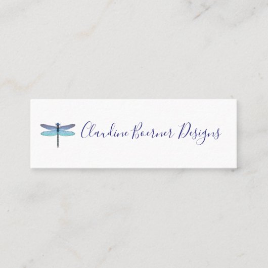 Mini Dragonfly-Visitekaartjes Mini Visitekaartje (Voorkant)
