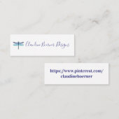 Mini Dragonfly-Visitekaartjes Mini Visitekaartje (Voorkant / Achterkant)