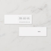 Mini Earring Display Card Mini Visitekaartje (Voorkant / Achterkant)