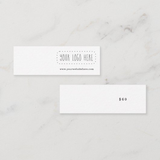 Mini Earring Display Card Mini Visitekaartje (Voorkant / Achterkant)