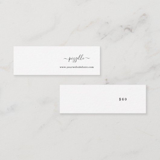 Mini Earring Display Card Mini Visitekaartje (Voorkant / Achterkant)