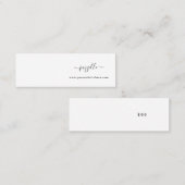 Mini Earring Display Card Visitekaartje (Voorkant / Achterkant)