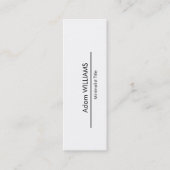 Mini eenvoudig minimalistisch Visitekaartje (Voorkant)