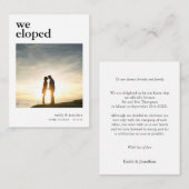 MINI | Eenvoudige aankondiging door ons (Voorkant / Achterkant)