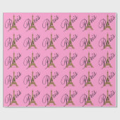 Mini Eiffel Tower Paris Cadeaupapier (Vlak)