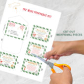 Mini Elf afdrukbare letters Magische Mini Santa El Poster