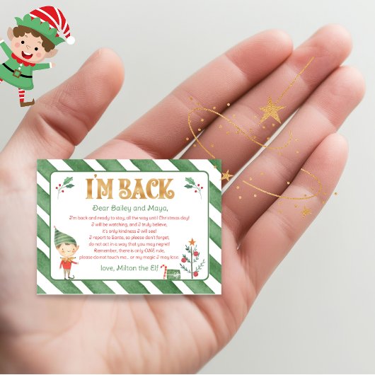 Mini Elf afdrukbare letters Magische Mini Santa El Poster