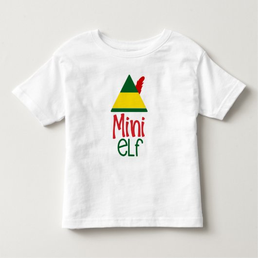 MINI Elf Baby Kinder kerstfeestdag Kinder Shirts (Voorkant)