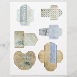 Mini Enveloppen Scrapbook Versiersheet
