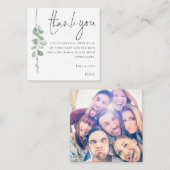 MINI Eucalyptus Foto 30e verjaardag Dank u Notitiekaartje (Voorkant / Achterkant)