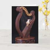 Mini Explorer Harp Greeting Card Kaart (Gele Bloem)