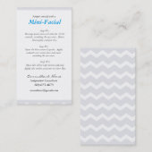 Mini Facial Instruction Card Visitekaartje (Voorkant / Achterkant)