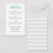 Mini Facial Instruction Card Visitekaartje (Voorkant / Achterkant)