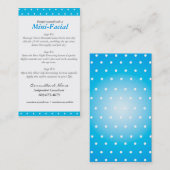 Mini Facial Instruction Card Visitekaartje (Voorkant / Achterkant)