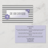 Mini-Facial-kaart Visitekaartje (Voorkant / Achterkant)