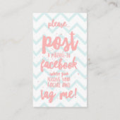 Mini-Facial-kaart Visitekaartje (Achterkant)