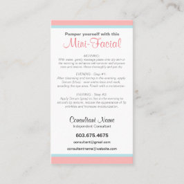 Mini-Facial-kaart Visitekaartje