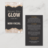 Mini-Faciale-constructiekaart - GLOW Visitekaartje (Voorkant / Achterkant)