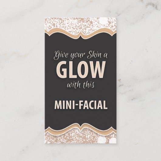 Mini-Faciale-constructiekaart - GLOW Visitekaartje (Voorkant)