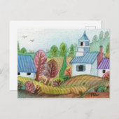 Mini Farmland Lakescape Briefkaart (Voorkant / Achterkant)