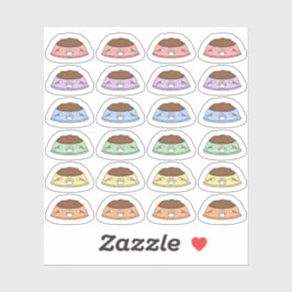 Mini Feed Kat Herinnering Pet Food Bowl Bujo Plann Sticker