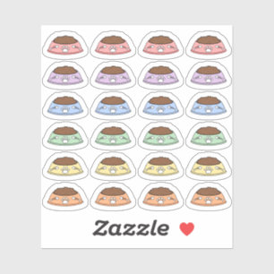 Mini Feed Kat Herinnering Pet Food Bowl Bujo Plann Sticker