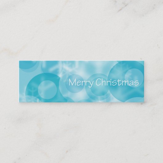 mini-feestkaart mini visitekaartje (Voorkant)