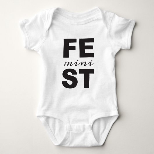 mini-feminist romper (Voorkant)