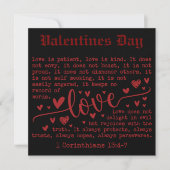 Mini Flat Gotische Liefde Valentijnskaart Kaart (Voorkant)